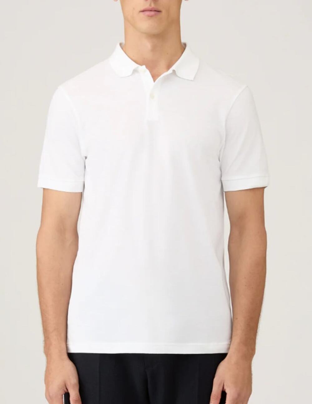 NWT Sunspel Men’s Cotton Piqué Polo Shirt White XXL
